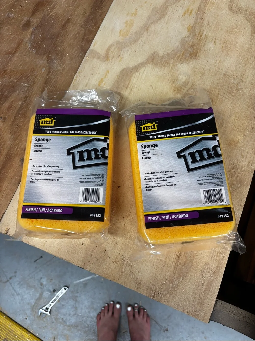 Floor Accessories Yellow Finish Sponge - Pack of 3